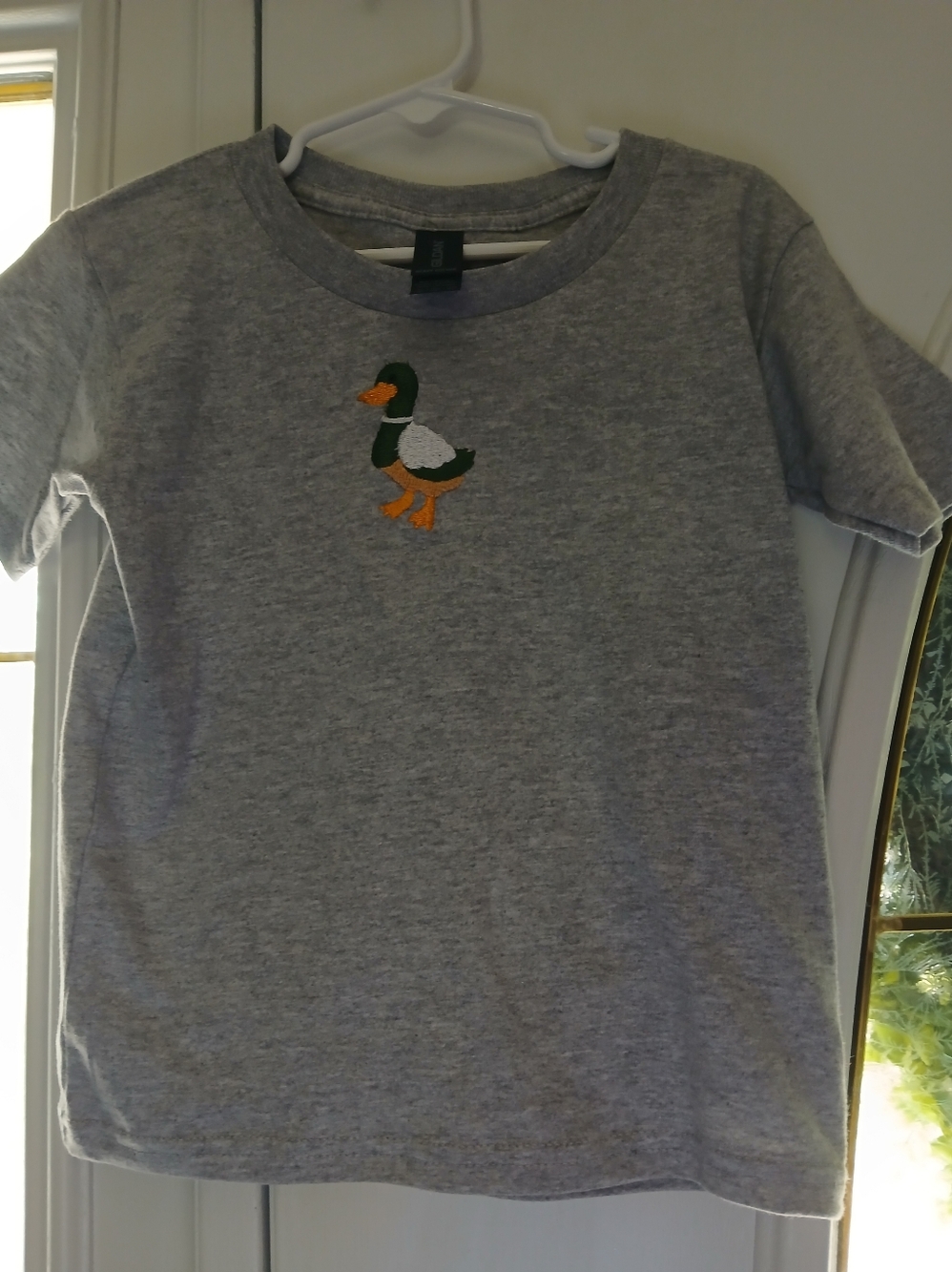 Kids Grey  Mallard Duck Tee - Unbranded